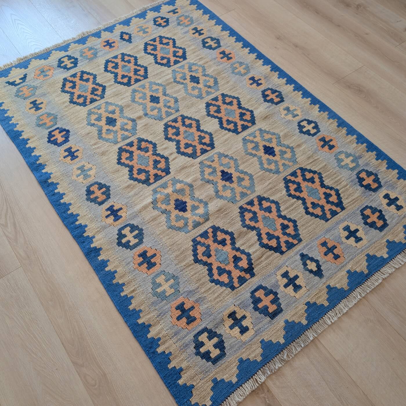 Covor tradițional din lână Kilim Gashghai țesătură plată