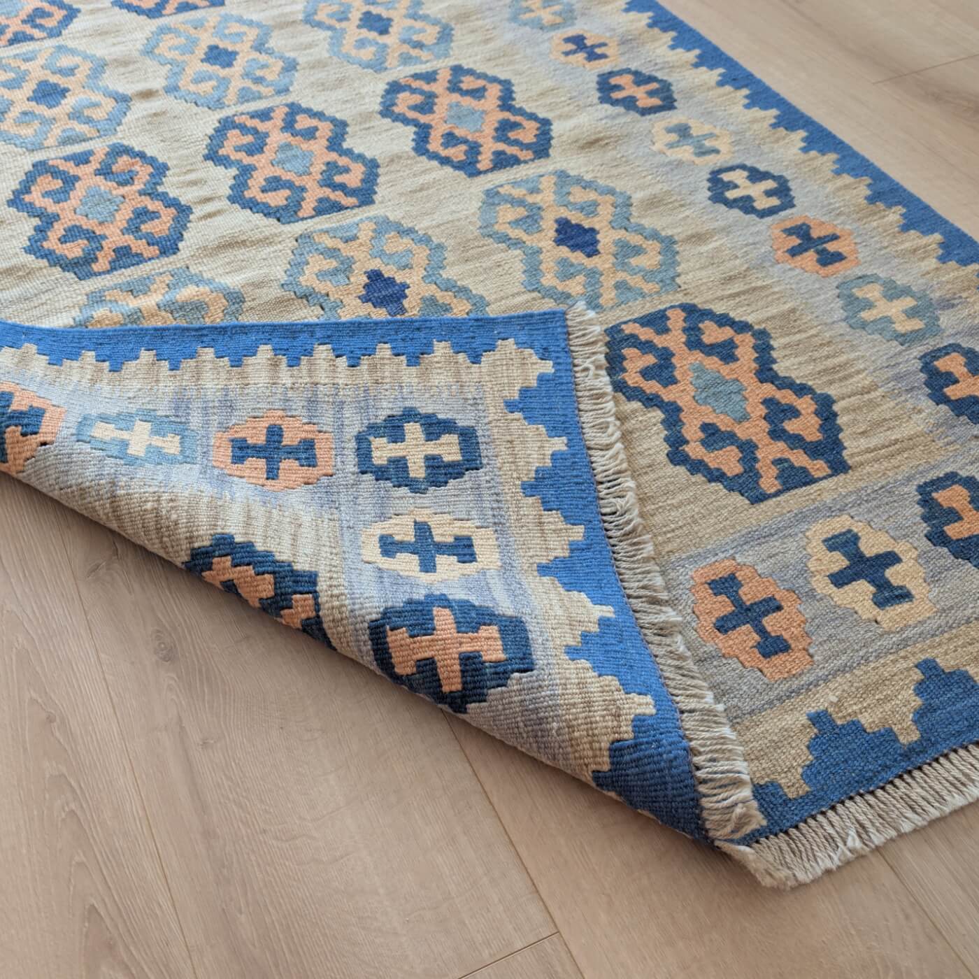 Covor tradițional din lână Kilim Gashghai țesut plat