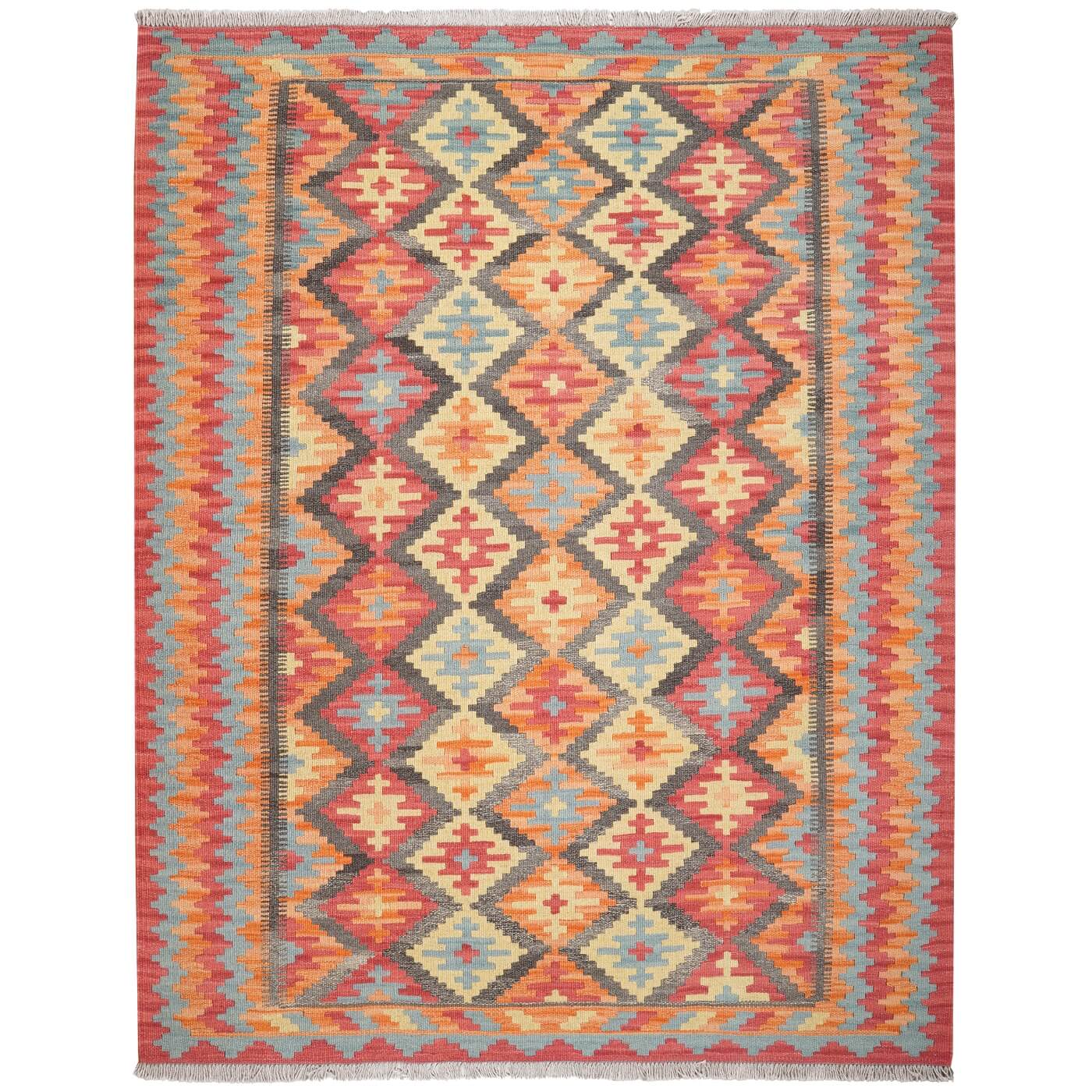 Covor Traditional din Lana - Kilim Gashghai tesut plat fara fir