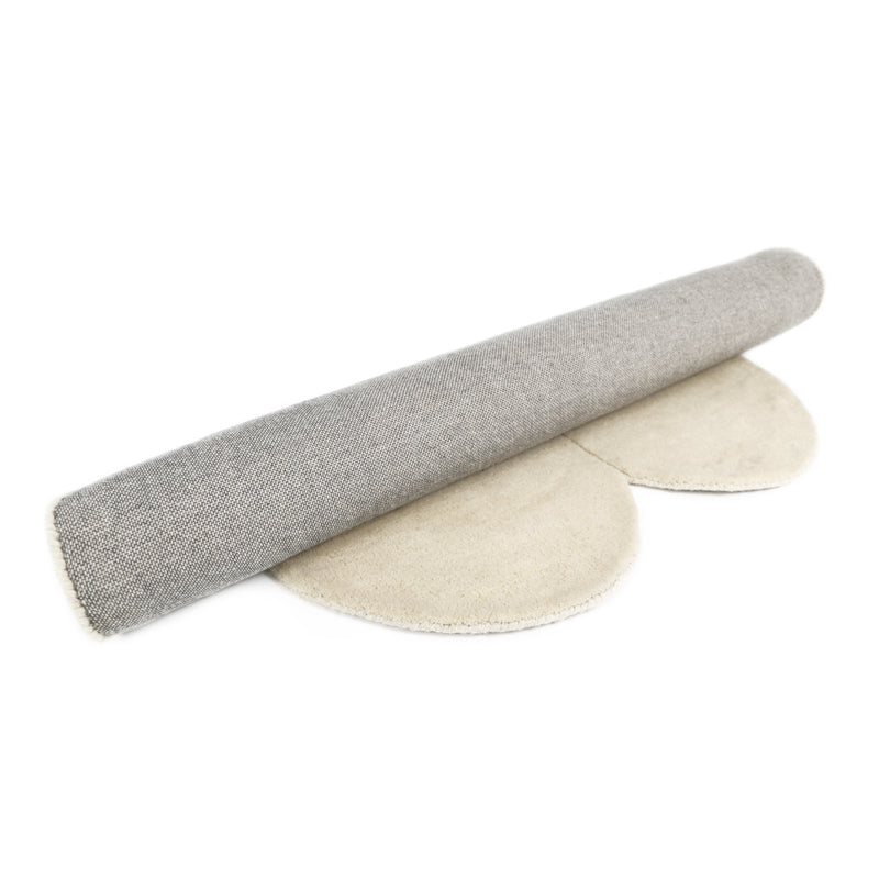 covor camera copii Daisy, 100% din lana plusat, model floare nuante calde, rulaj