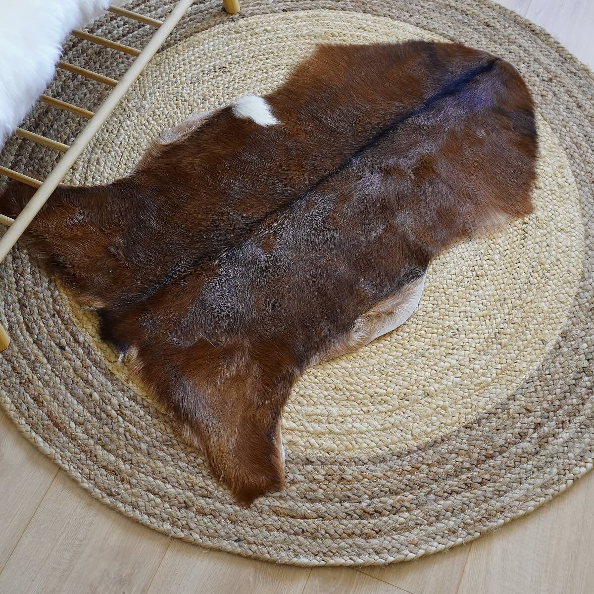 Covor din Piele de Capra, Maro