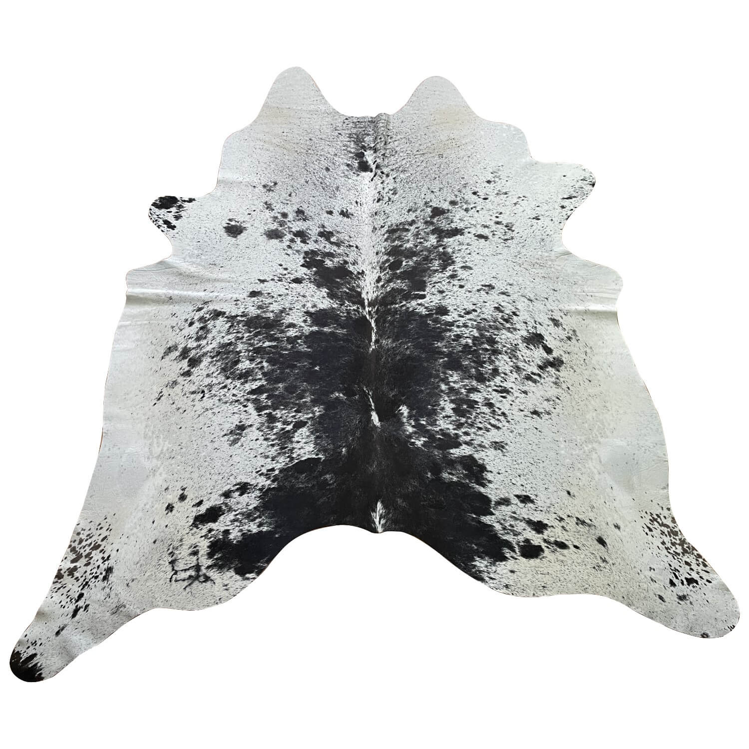covor din piele de vaca alb cu negru pestrit, mango+bloom