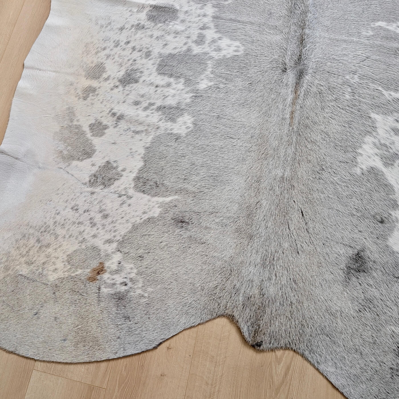 Covor din Piele de Vaca - Gri (235cm x 200cm) - partea de jos 2