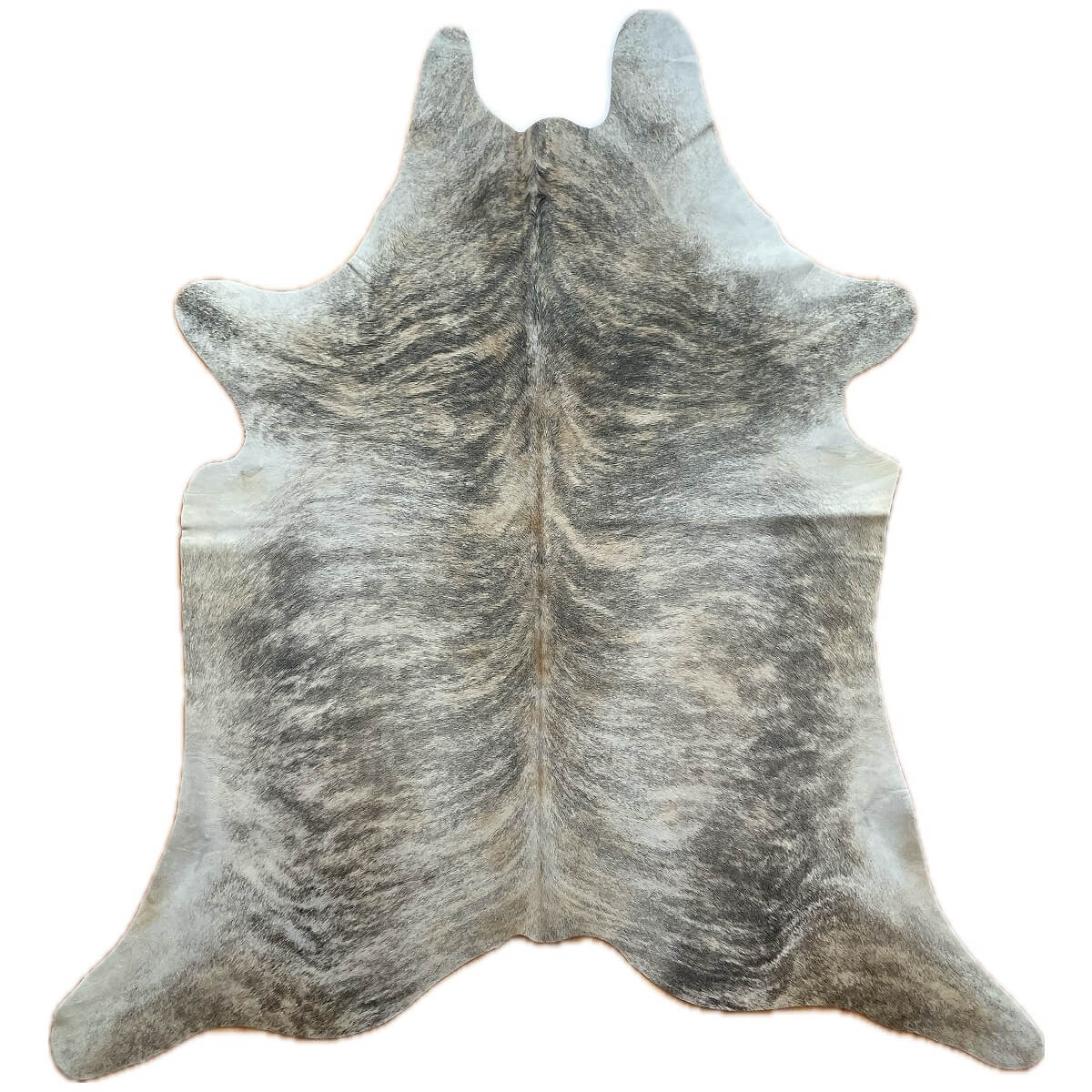 covor din piele naturala de vaca cu model tigrat in dungi