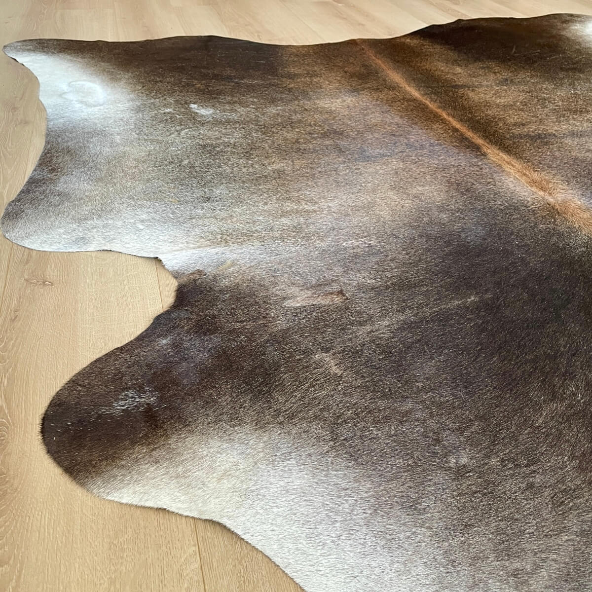 covor din piele de vaca asortat cu fir scurt, mango+bloom