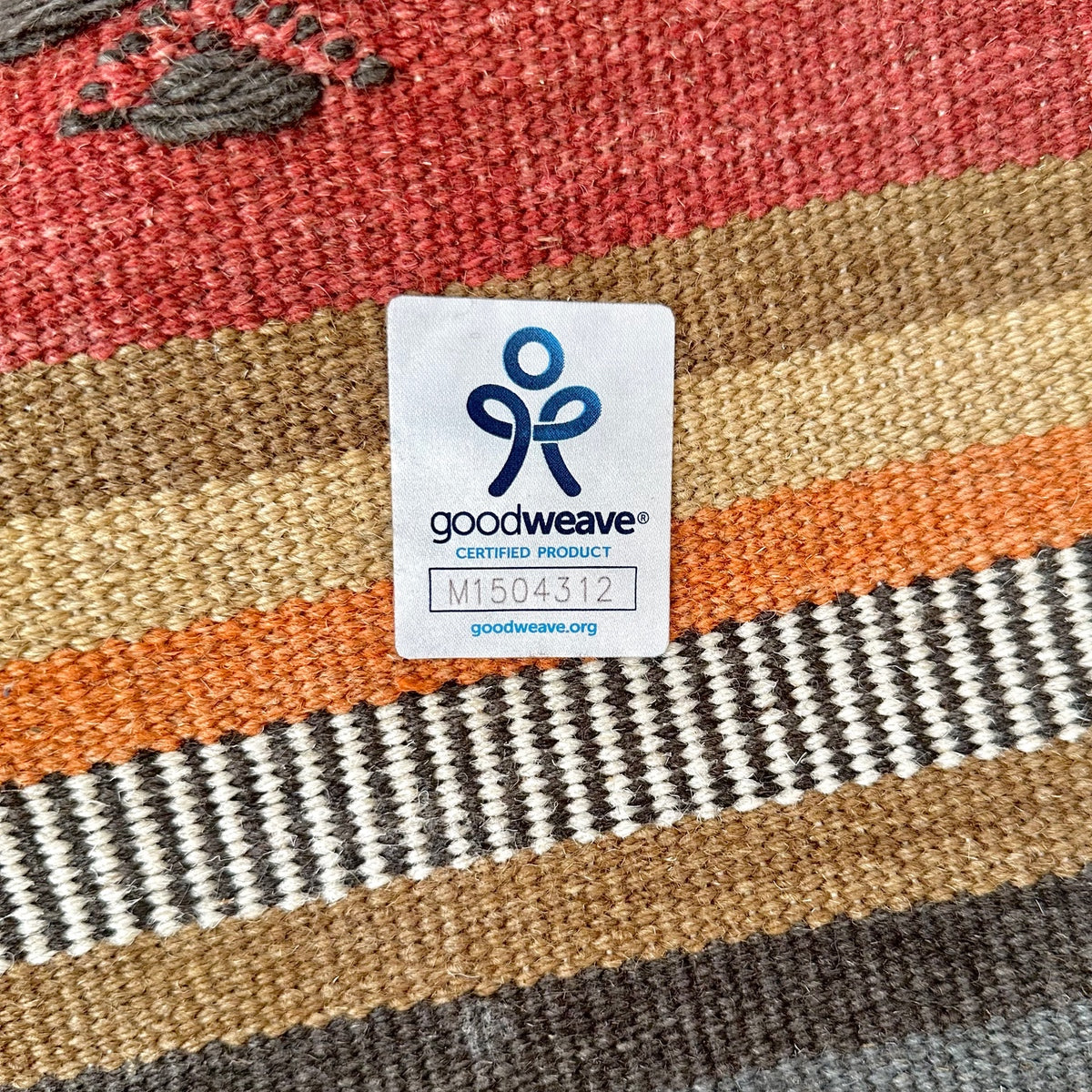 covor kilim Juma tesut traditional din lana si bumbac, culori si nuante pamantii calde cu modele, certificat