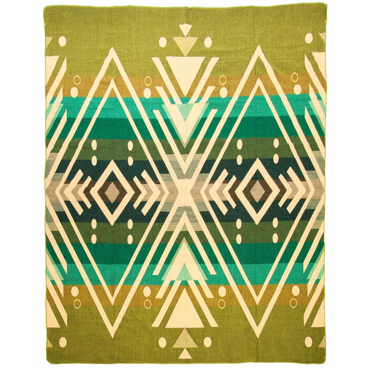 patura mare reversibila din lana de alpaca imbabura doua fete partea verde