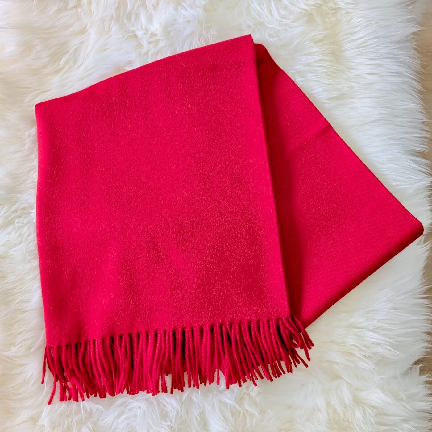 Pătură din lână 100% baby alpaca Supreme, Roșu Bordo – premium