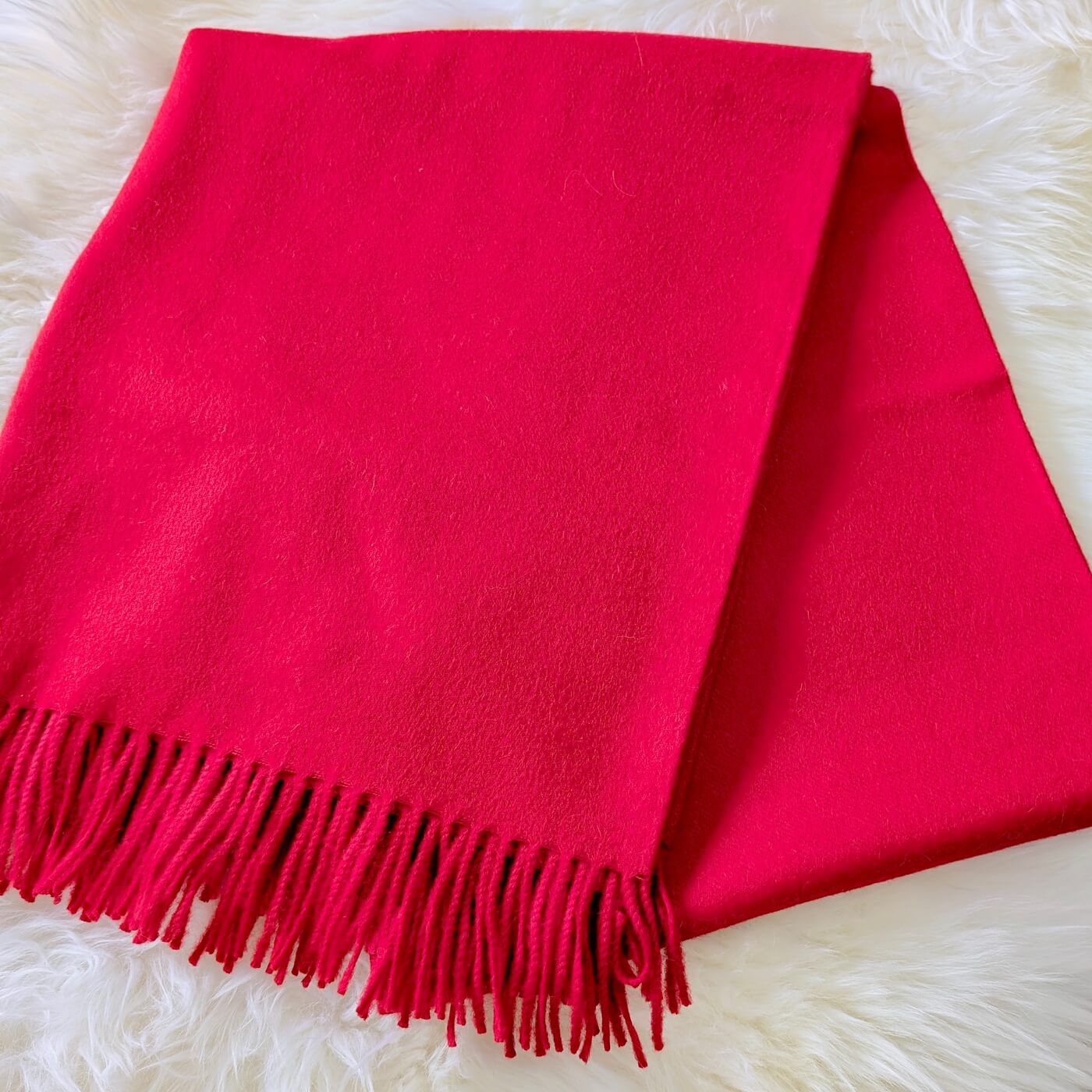 Pătură din lână 100% baby alpaca Supreme, Roșu Bordo – moale și catifelată