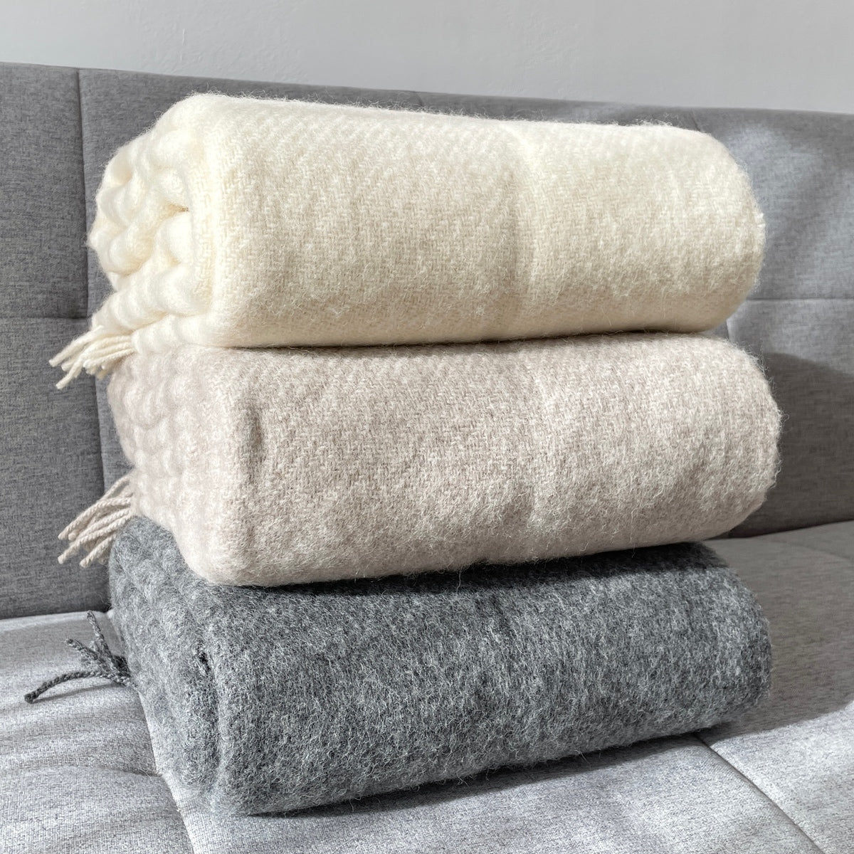 paturi in culori naturale 100% din lana merino, Mango+Bloom