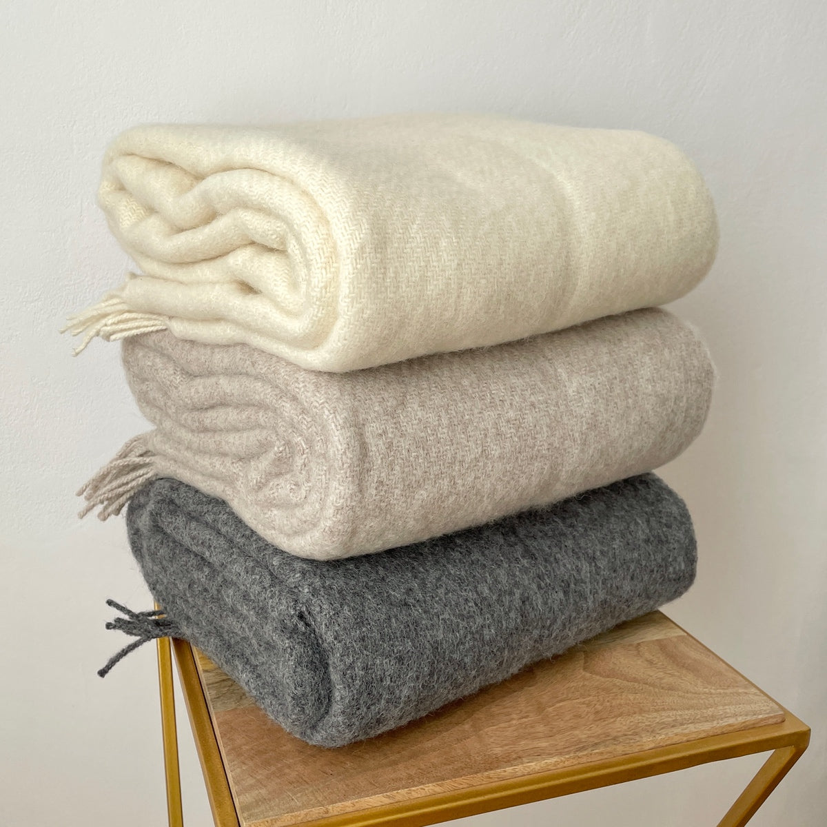 paturi in culori naturale 100% din lana merino, Mango+Bloom