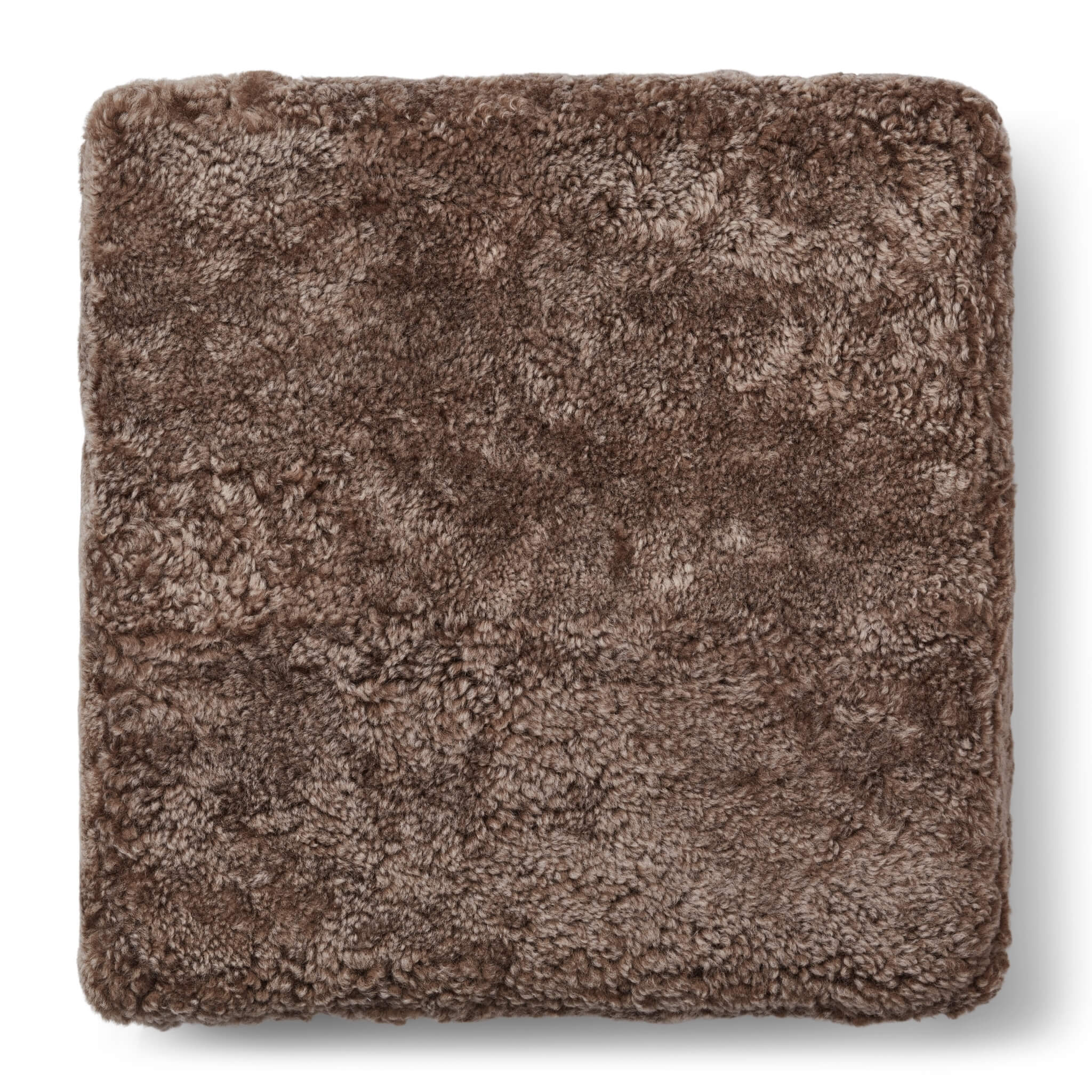 Perna de Podea din Blana de Oaie Shearling, Maro Sahara