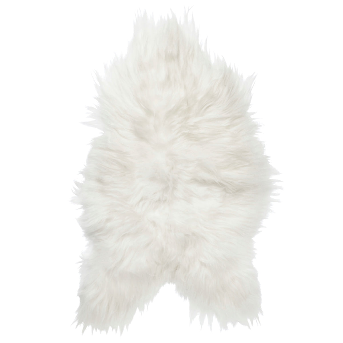 covor din blana de oaie islandeza cu fir extra lung in culoarea alb natural