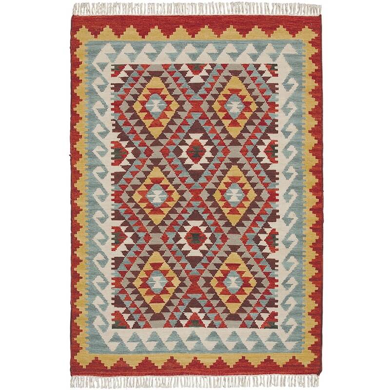 Covor Traditional din Lana cu Tesatura Plata - Kilim Khiva