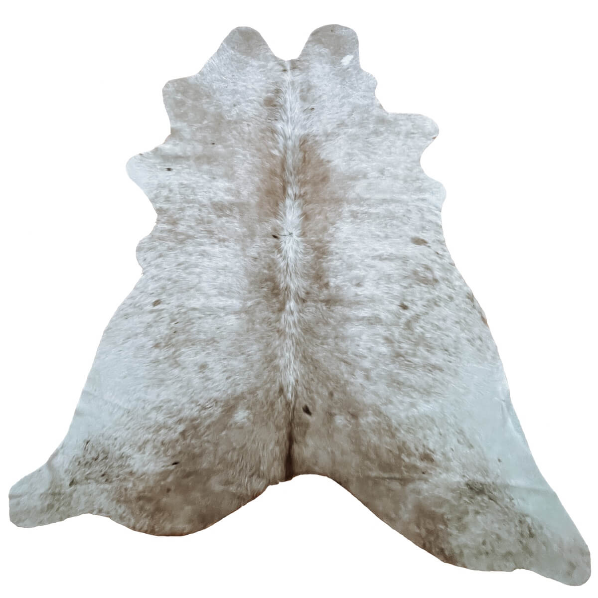 covor din piele de vaca de culoare gri cu pete