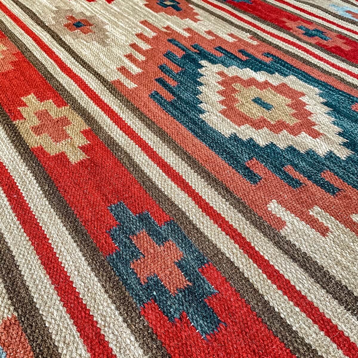 covor traditional kilim kashi din lana si bumbac, zoom