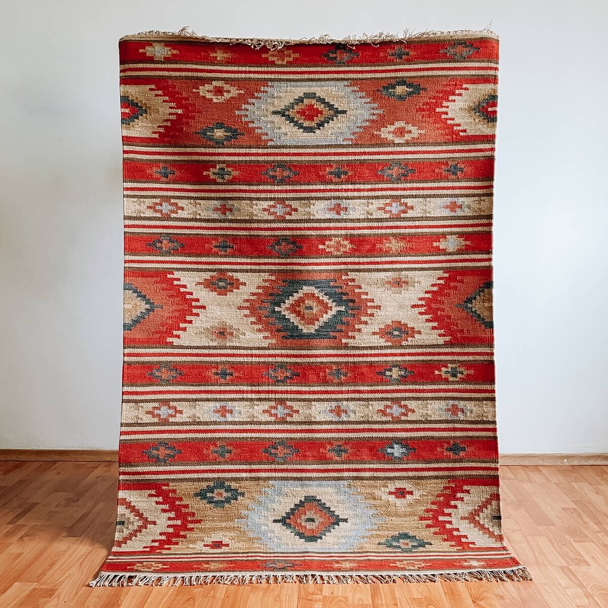 covor traditional kilim kashi din lana si bumbac