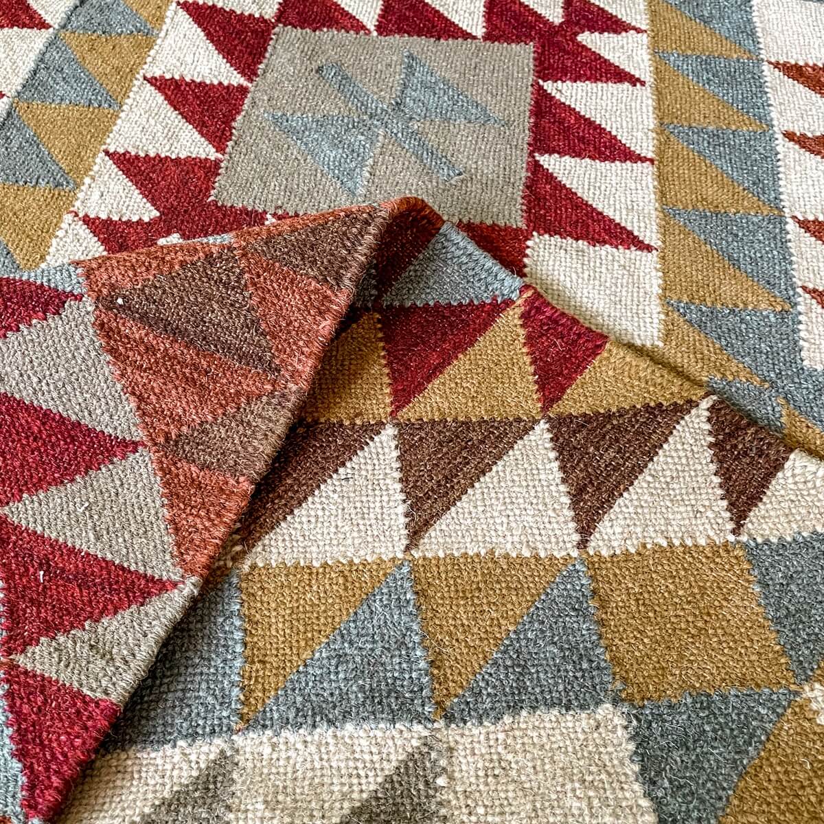 covor traditional kilim kazak din lana si bumbac, zoom