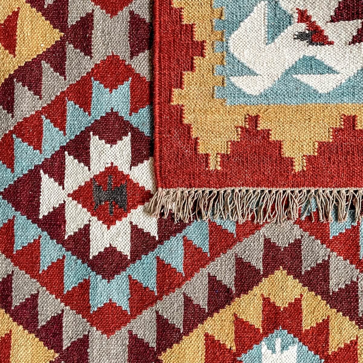 covor traditional kilim din lana khiva, zoom