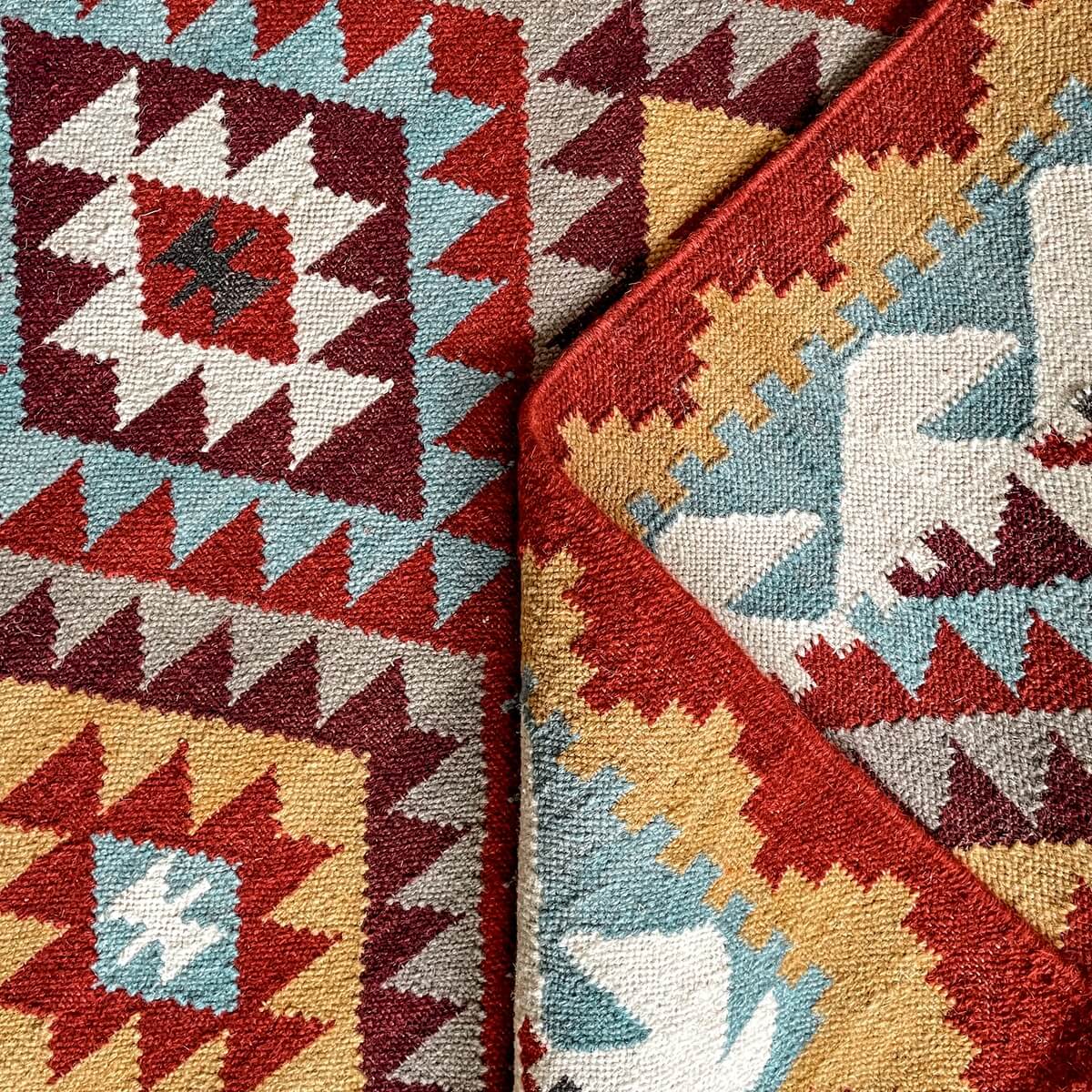 covor traditional kilim din lana khiva, zoom