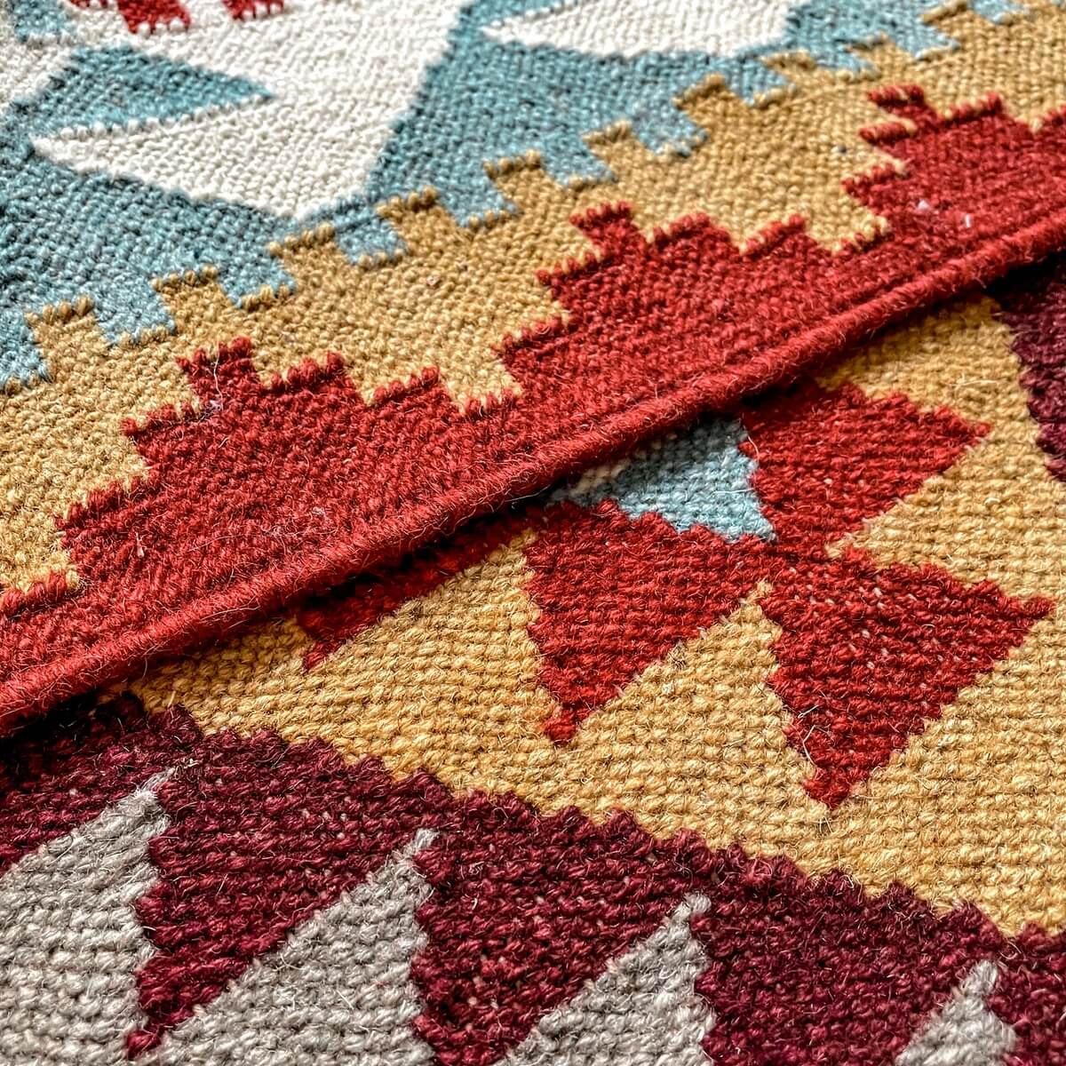covor traditional kilim din lana khiva, zoom