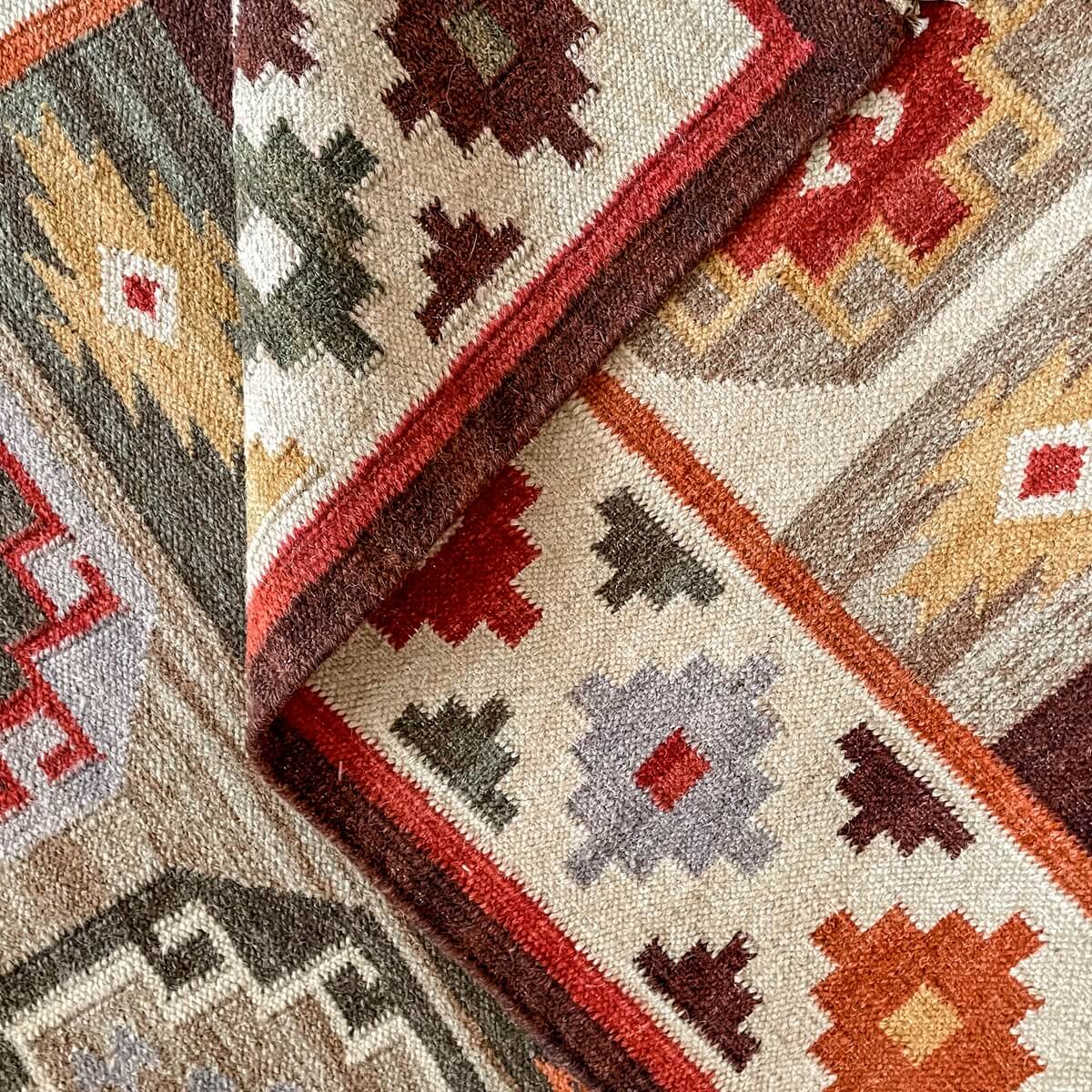 covor traditional kilim kohra din lana si bumbac, zoom