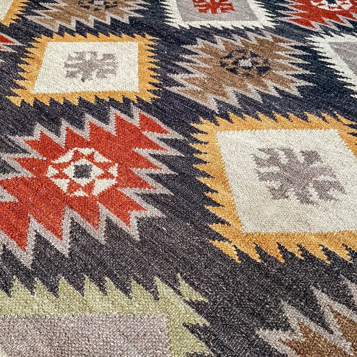 covor traditional kilim shahsavan din lana si bumbac, zoom