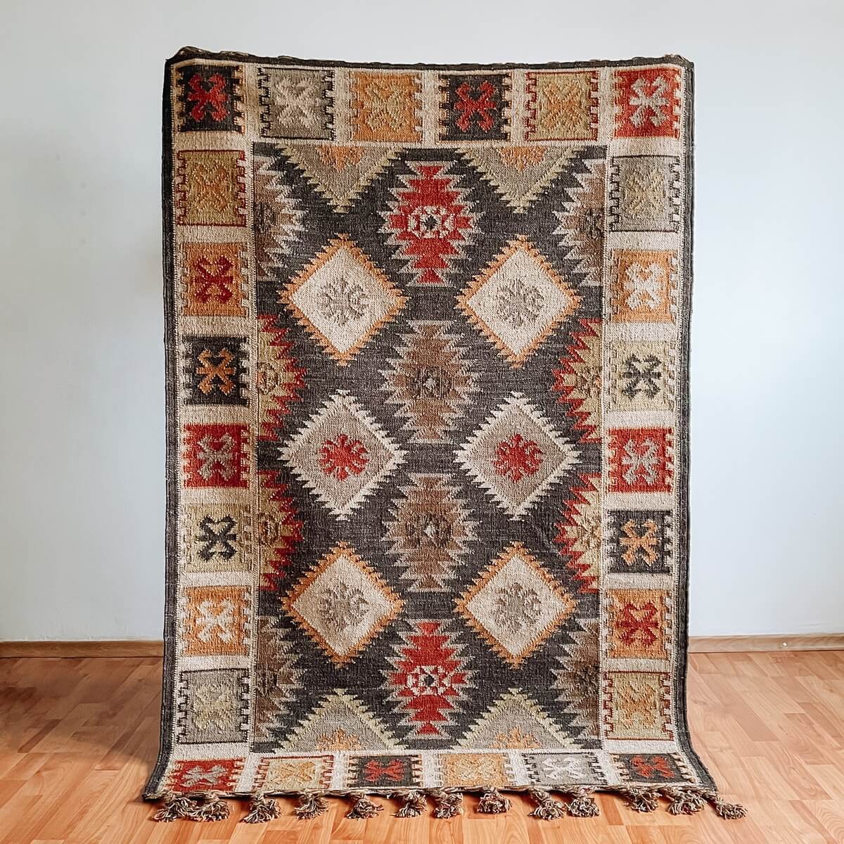 covor traditional kilim shahsavan din lana si bumbac, mango+bloom