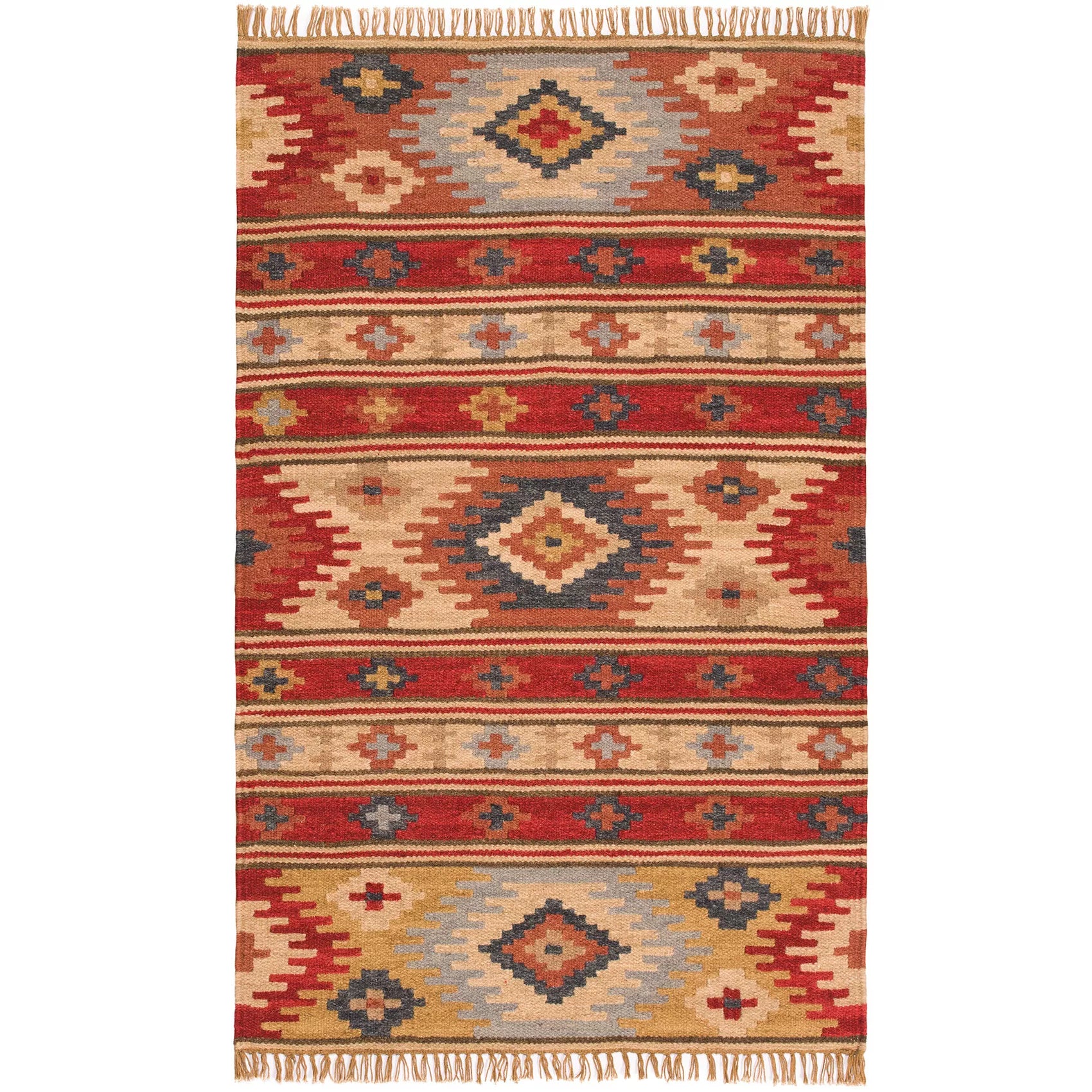 covor kilim kashi handmade in india