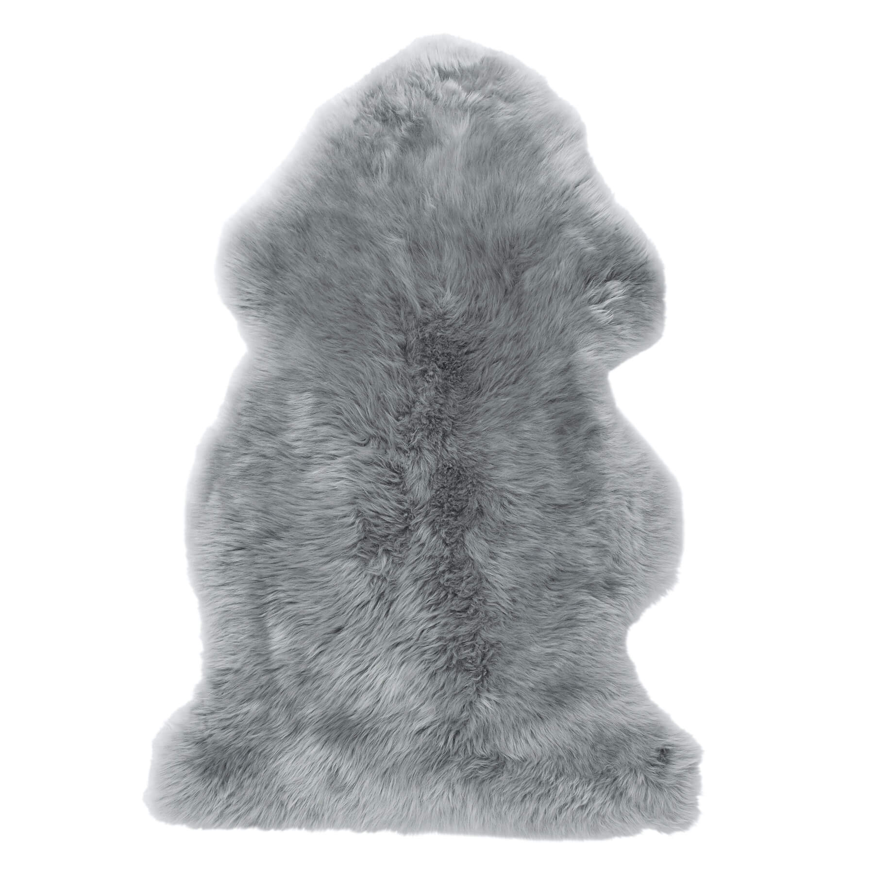 covor pufos gri deschis din blana naturala de oaie