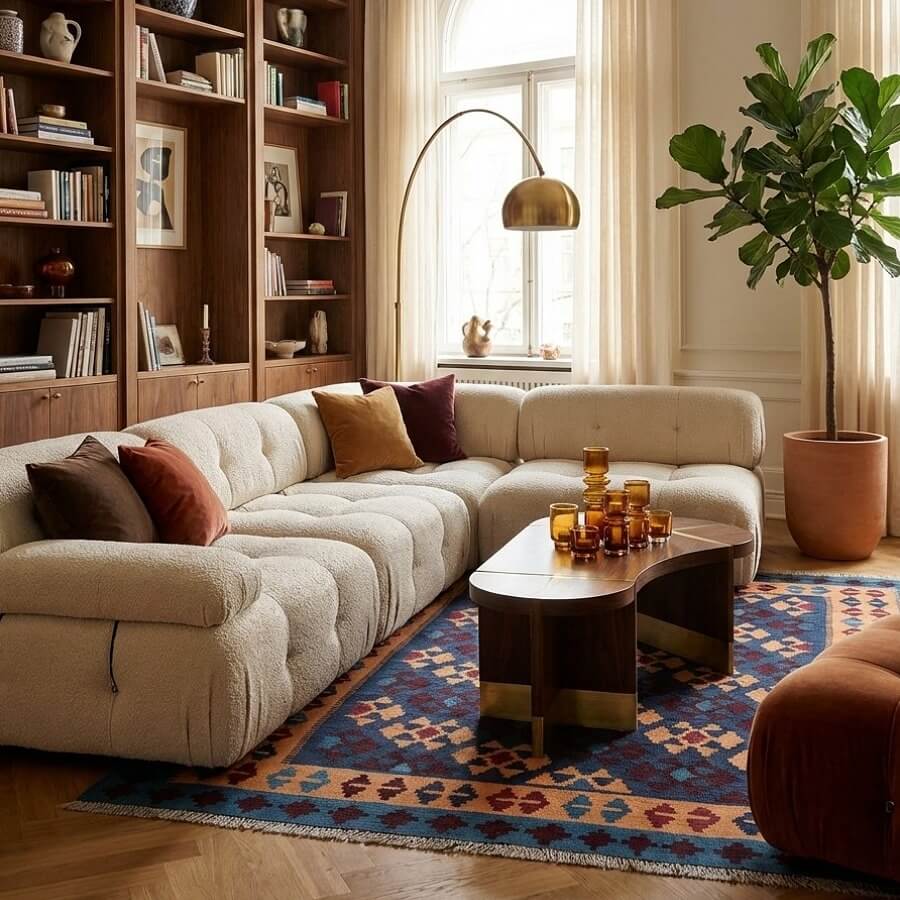 Covor din lână tradițional Kilim Gashghai decor living