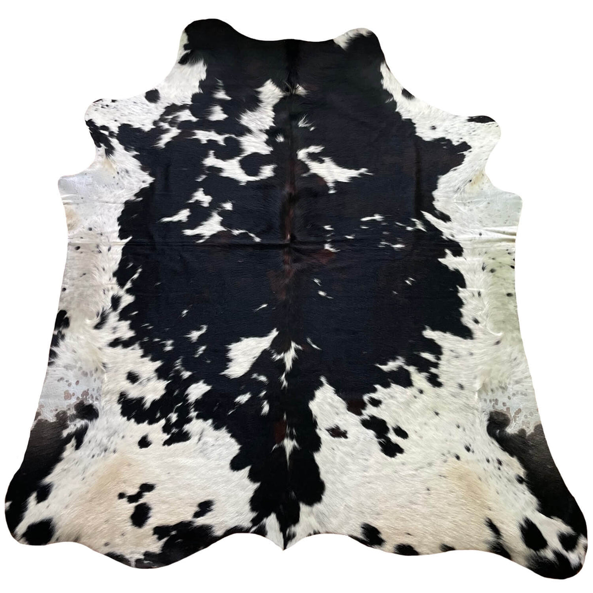 covor din piele de vaca alb-negru pestrit, mango+bloom