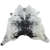 covor din piele de vaca alb cu negru pestrit, mango+bloom
