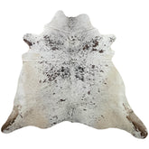 covor din piele de vaca alb pestrit, mango+bloom
