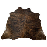 covor din piele de vaca exotic maro de mici dimensiuni