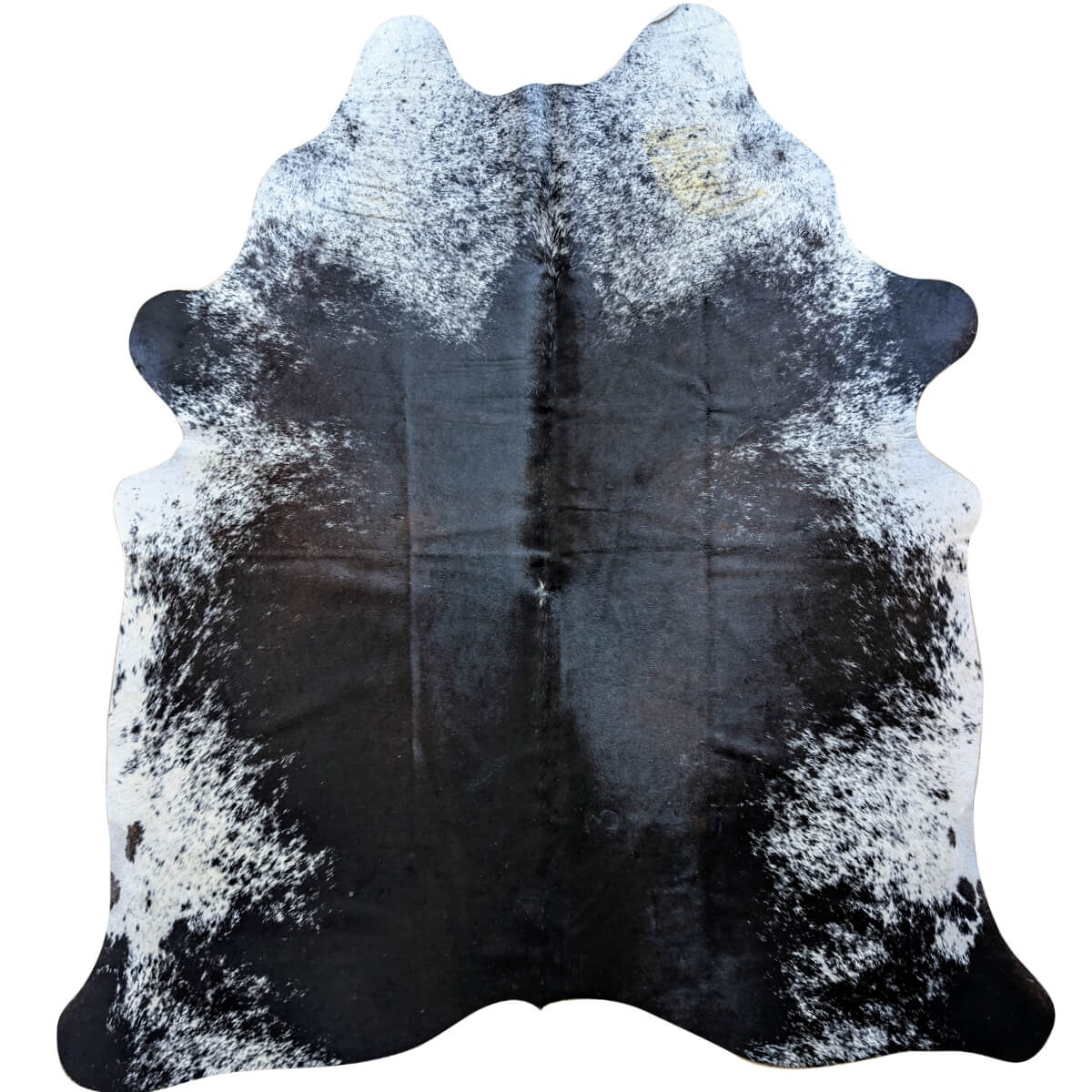 covor din piele de vaca negru pestrit mbch491, mango+bloom