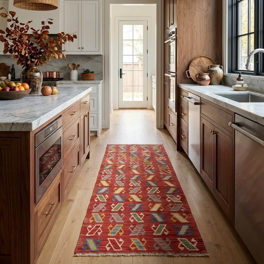 Covor Traversa din Lana - Kilim Gashghai