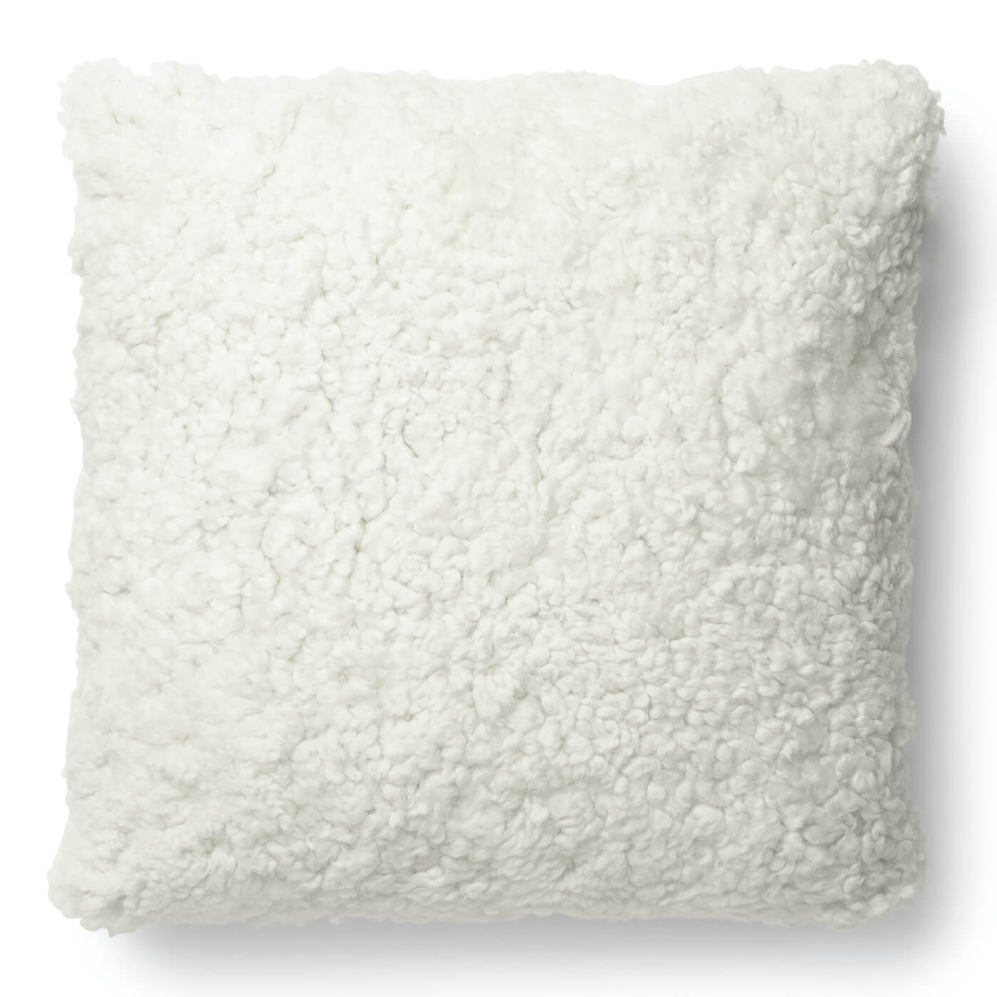 Perna Decorativa din Blana de Oaie Scurta Creata Australiana, Alb Pure