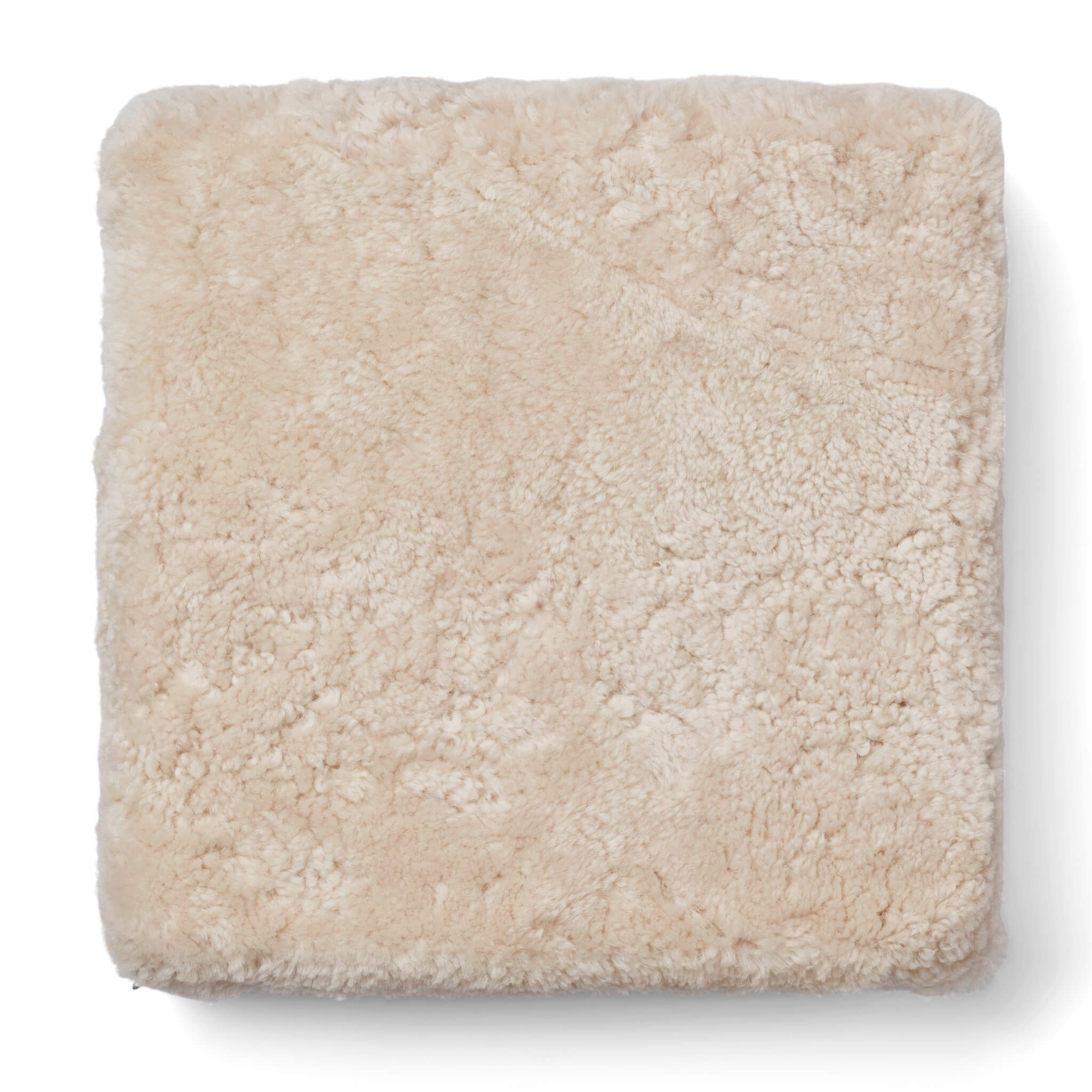 Perna de Podea din Blana de Oaie Shearling, Bej Sand