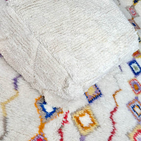 Perna de Podea Marocana din lana berber model in diamant, zoom