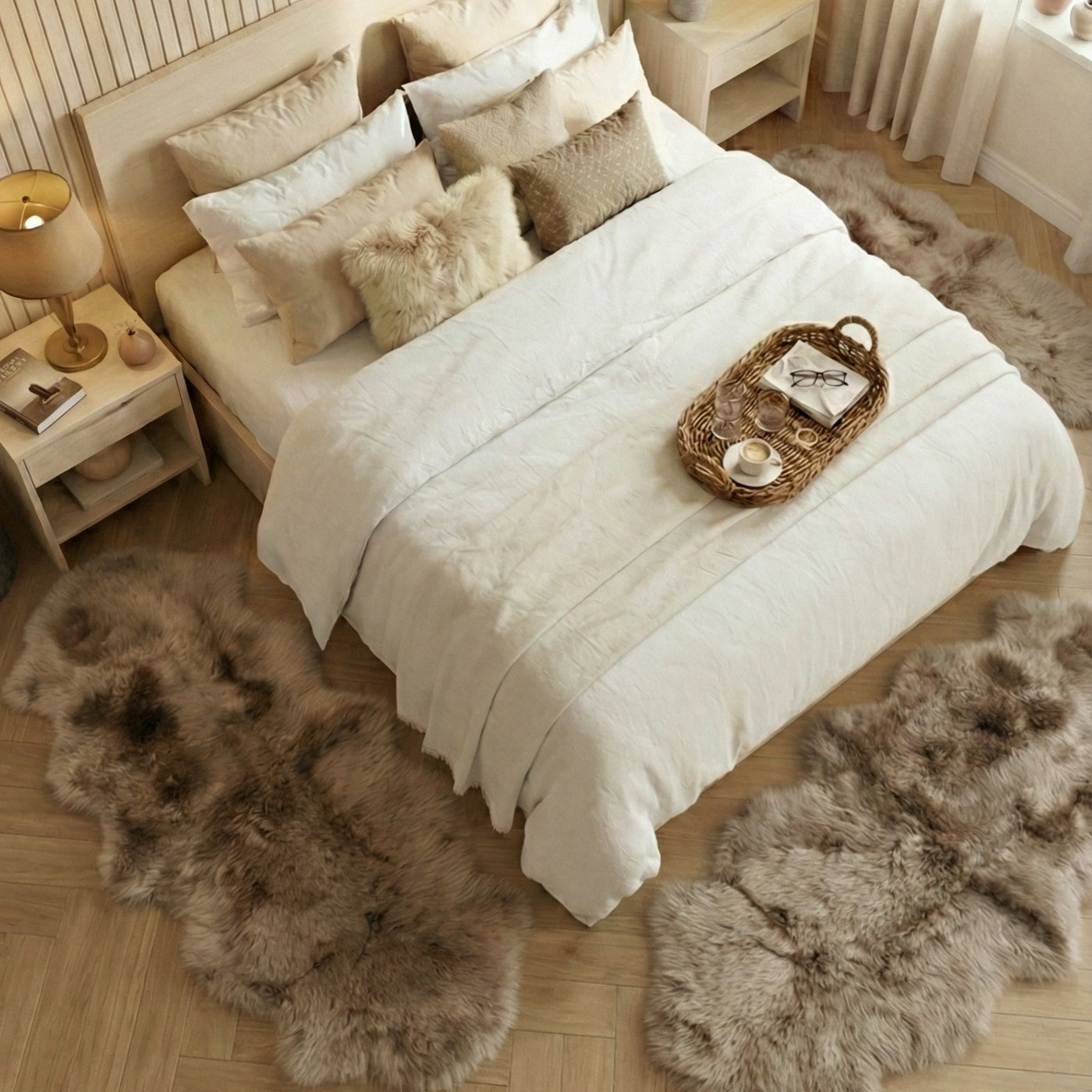 Set de 3 Covoare Duble pentru Dormitor