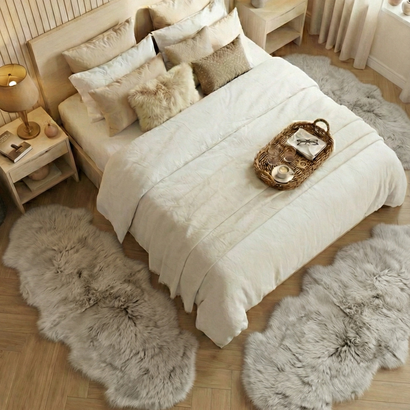 Set de 3 Covoare Duble pentru Dormitor