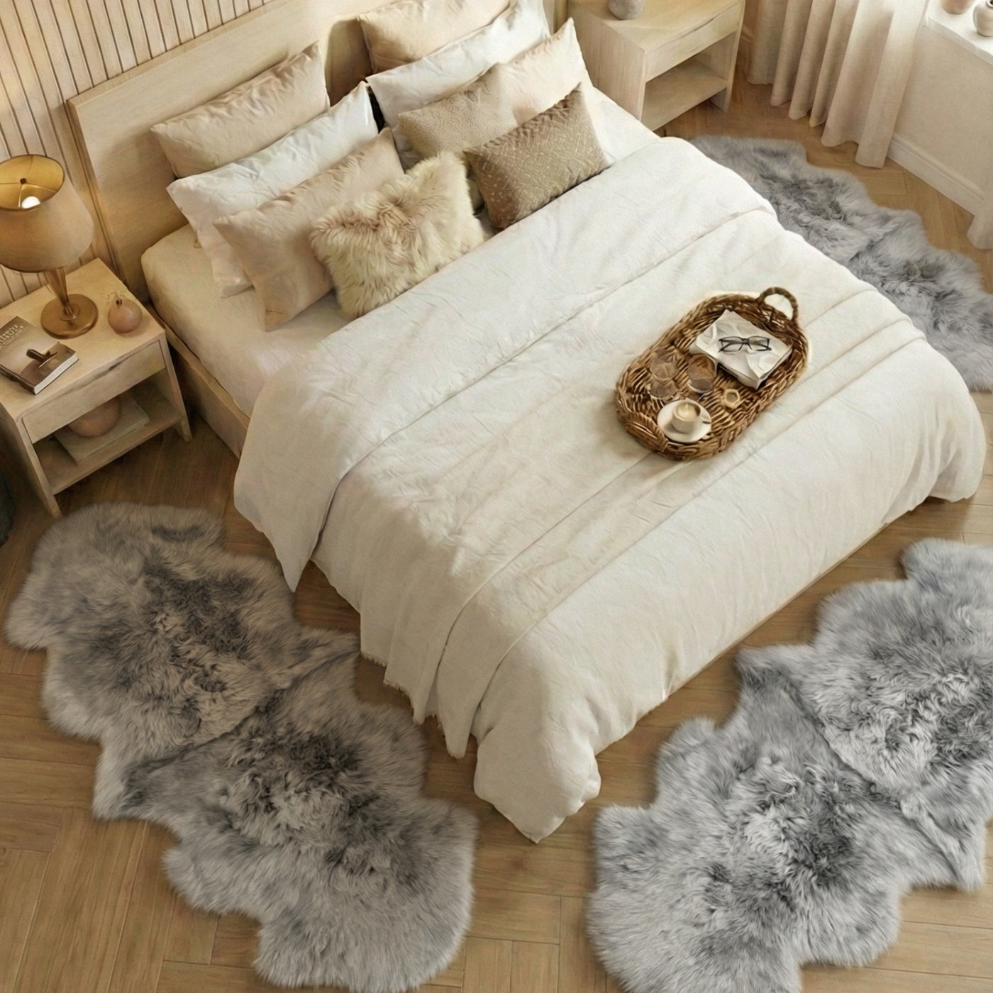 Set de 3 Covoare Duble pentru Dormitor