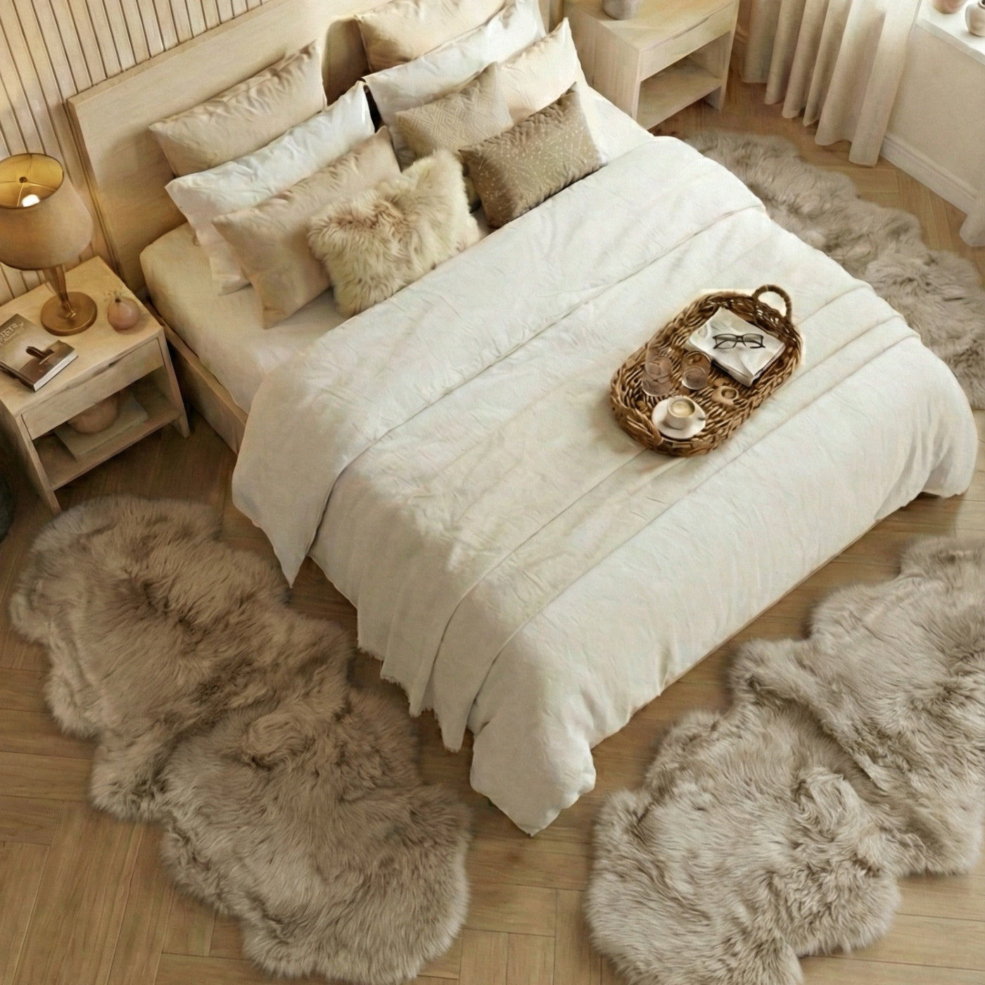 Set de 3 Covoare Duble pentru Dormitor