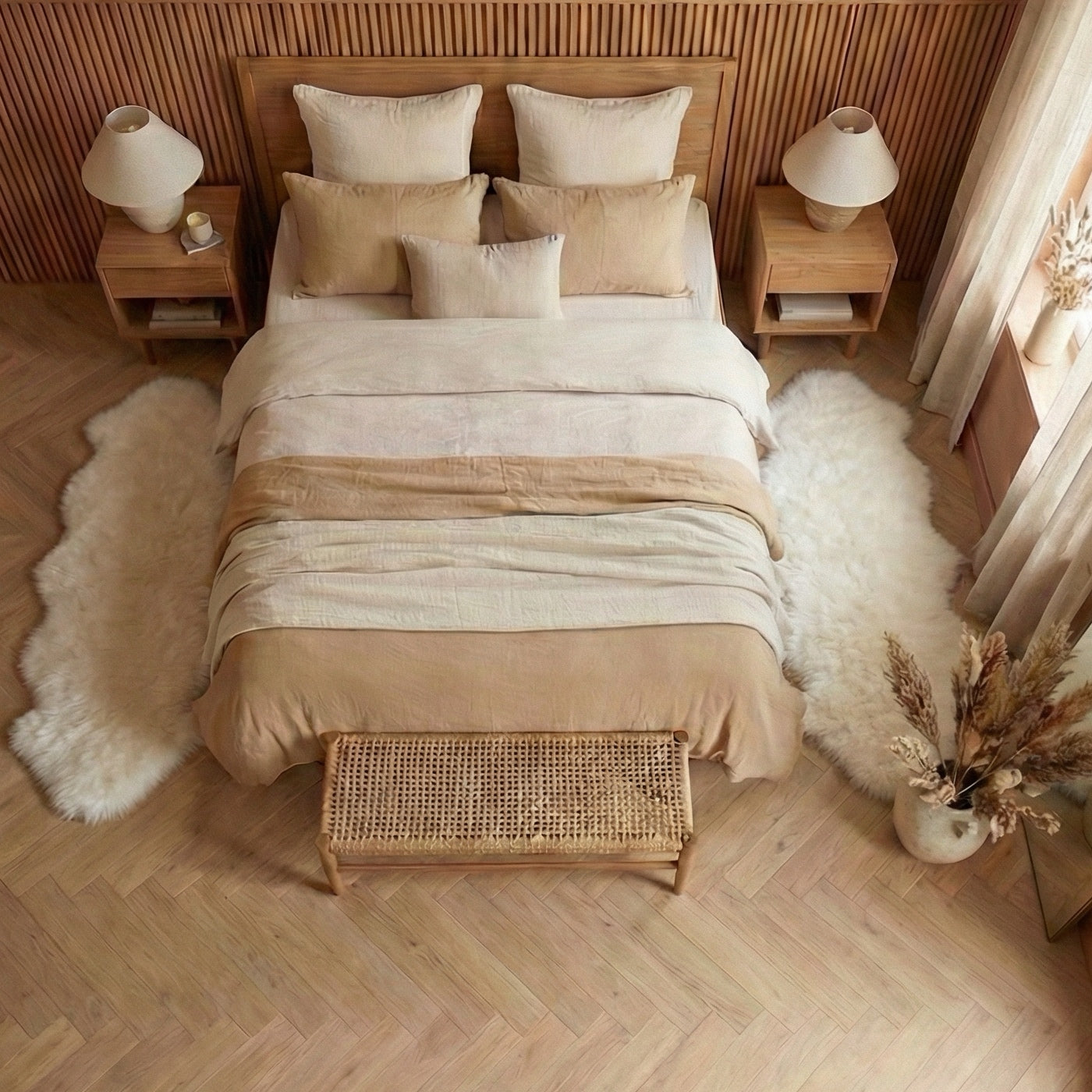 Set de 2 Covoare Duble pentru Dormitor