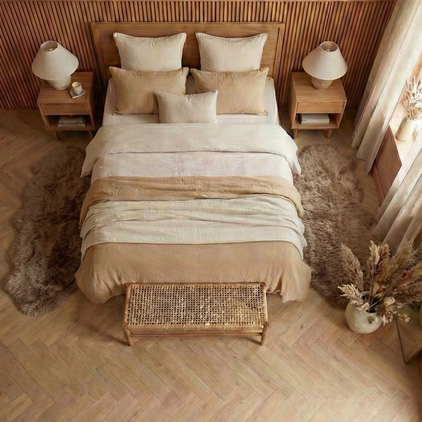 Set de 2 Covoare Duble pentru Dormitor