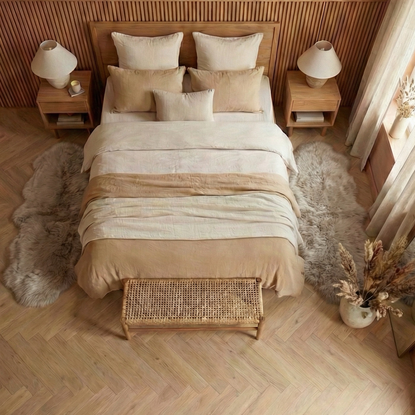 Set de 2 Covoare Duble pentru Dormitor