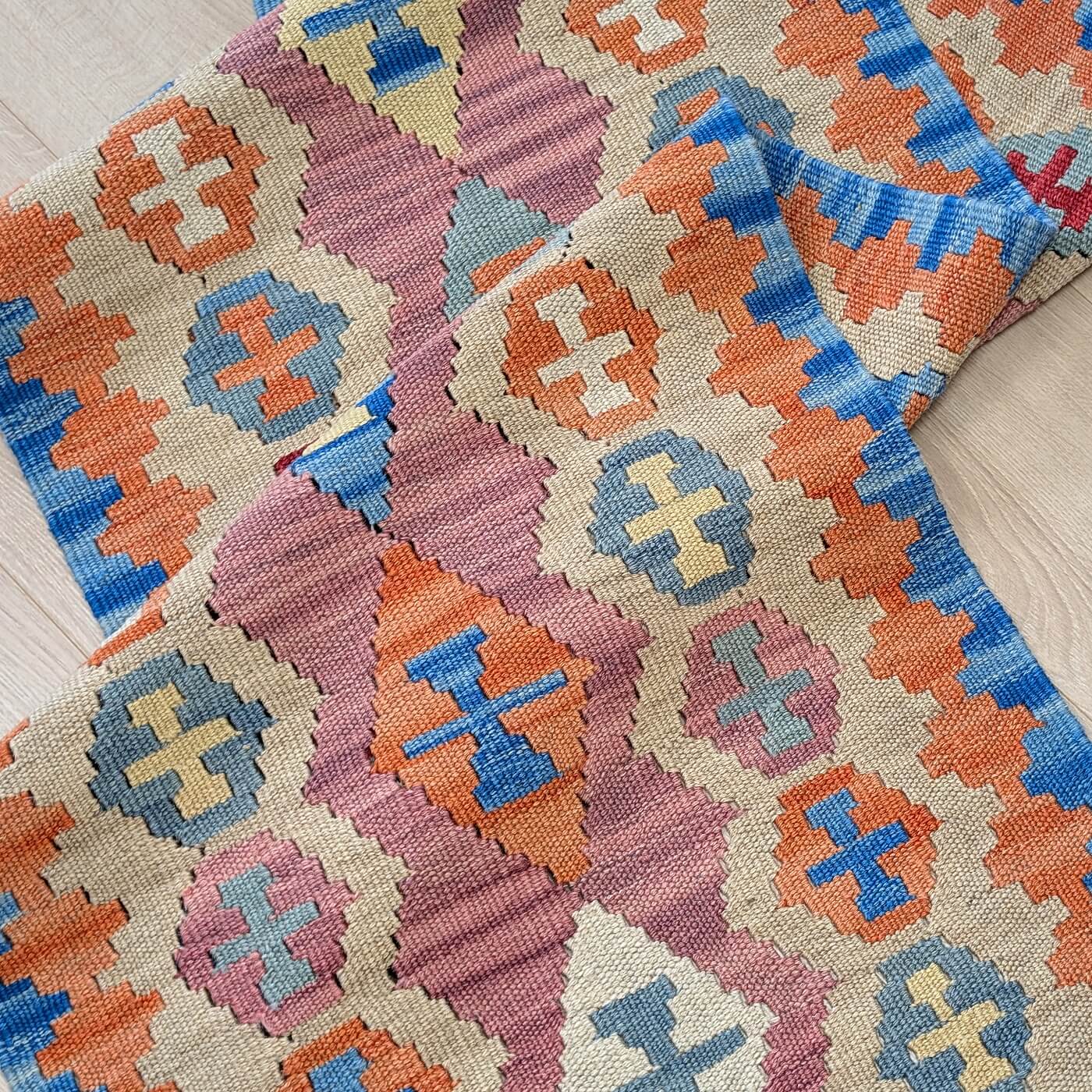 Covor traversă 100% lână - Kilim Gashghai - țesut manual - zoom 2