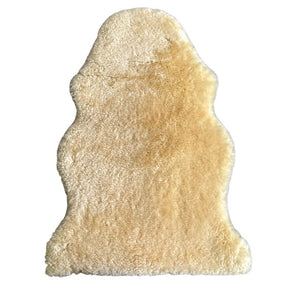 covor bebelusi din blana de oaie galbui deschis 
