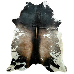 covor din piele de vaca tricolor alb negru si gri foarte frumos 2m